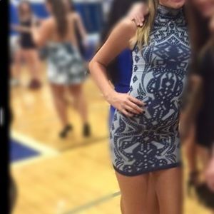 Free People high neck bodycon dress